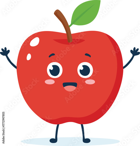red apple cartoon