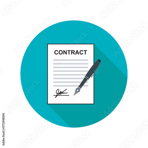 Business Deal Signing the Agreement with a Fountain Pen Contract Finalization Legal Obligation Document Approval Formal