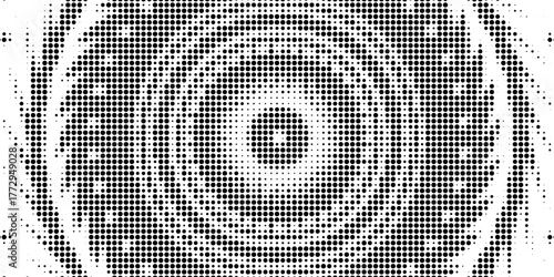 Halftone faded gradient texture. Grunge halftone grit background. White and black sand noise wallpaper. Retro pixilated vector backdrop. eps10