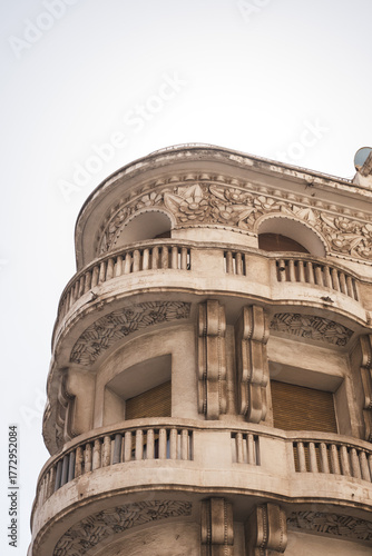 Art deco building in the city of Casablanca, Morocco