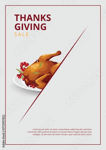 Thanksgiving special sale banner. Sale season card perfect for prints, flyers,banners, promotion,special offer and more. Vector thanksgiving promotion.