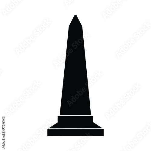 Egyptian Obelisk Silhouette Ancient Icon