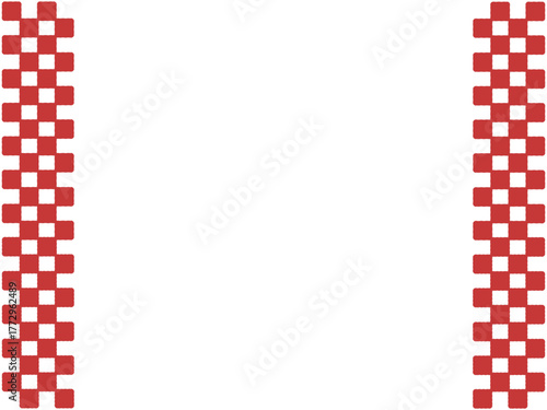市松模様　フレーム　イラスト