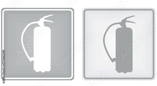 Fire extinguisher sign. vector illustration	