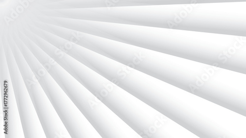 Modern minimal abstract background featuring layered white and grey paper elements with gentle light reflections. Ideal for presentation templates, business and corporate designs