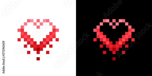 love pixel, love and pixel logo