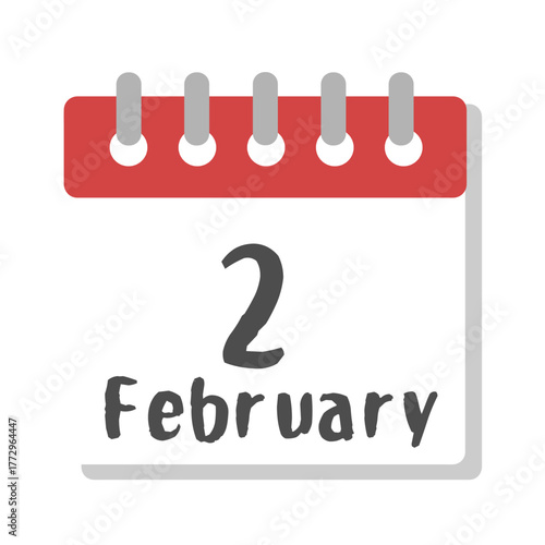 2月　カレンダー　イラスト