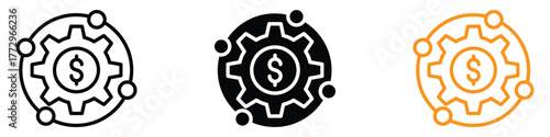 Business Model icon vector. innovative financial solutions and strategic investment symbol. vector illustration.