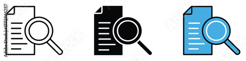 Case study icon vector. Business, Data Analysis, and Research symbol. vector illustration.
