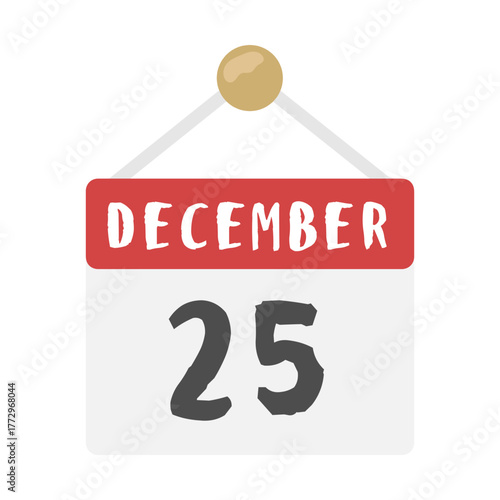 12月25日　カレンダー　イラスト