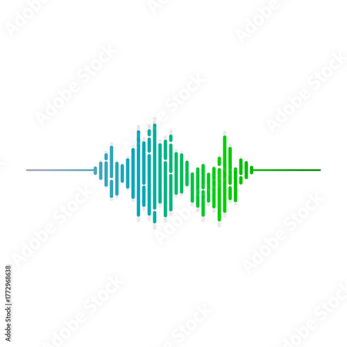 Abstract Sound Waveform Illustration A Dynamic Visualization of Audio Frequencies and Sound