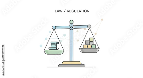Wallpaper Mural Law and regulation concept with scales isolated on transparent background Torontodigital.ca