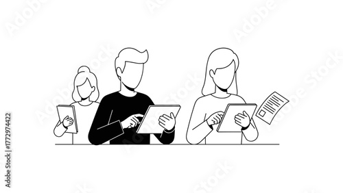 People are using tablet