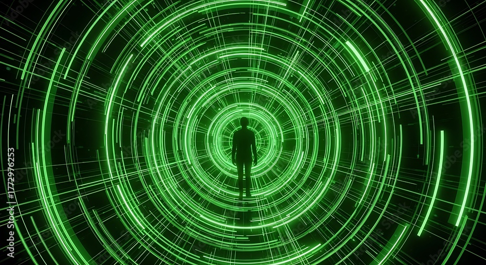 Fototapeta premium Technology Tunnel