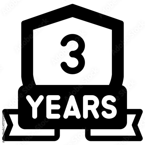 3 years since icon