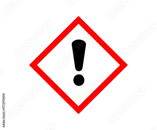 Irritant, sensitising, harmful substances sign icon. Harmful health GHS symbol vector design and illustration.

