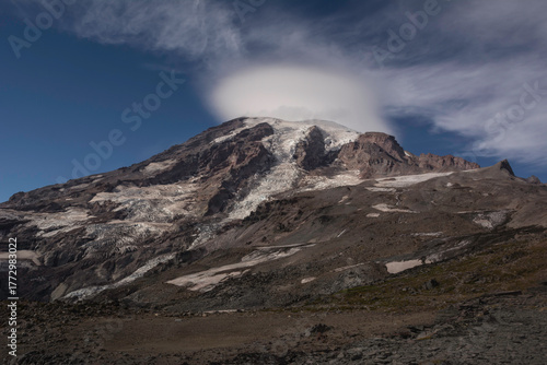Mount Rainier south side from McClure Rock