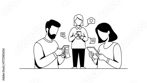 People are using their mobile phones