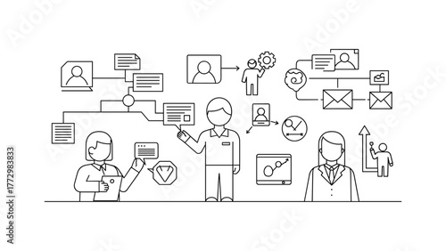Business people working with data and charts