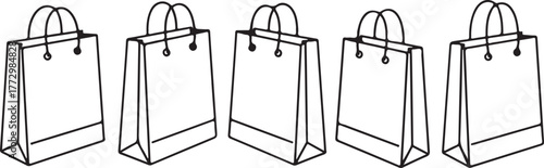 Paper shopping bags with handles paper bags retail