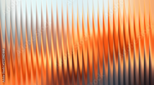 Abstract texture of fiery orange and gold vertical lines creating a mesmerizing visual. The interplay of light and shadow gives depth and dimension