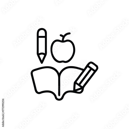 vector illustration of an apple