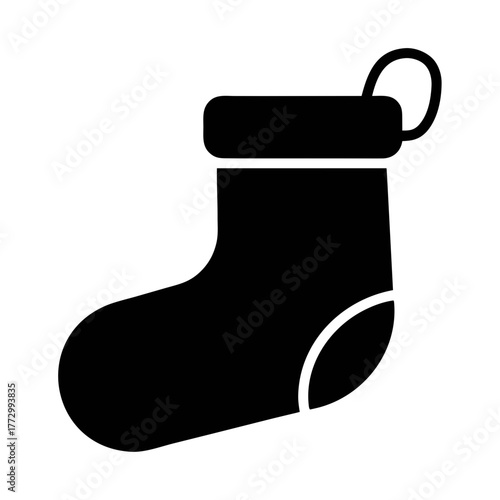 Christmas stocking vector graphic holiday season sock illustration xmas gift holder icon design