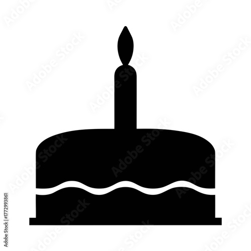 Find the perfect birthday cake image vector for your design needs black cake illustration
