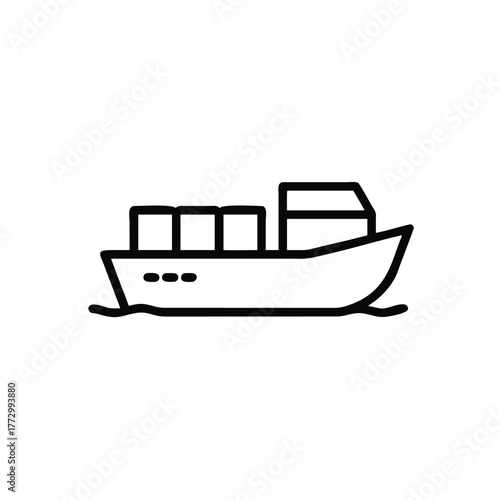 ship icon vector illustration