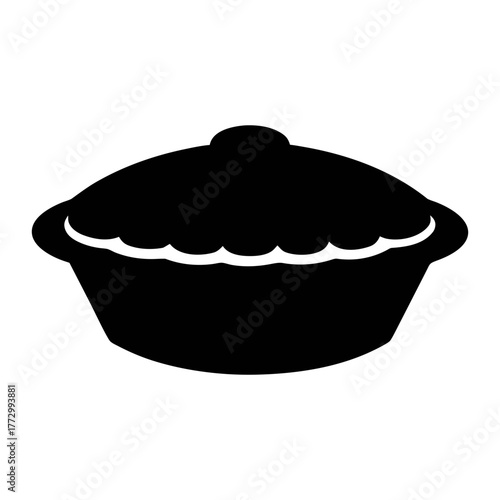 Delicious homemade pie vector illustration for baking recipes and dessert themed designs and graphics