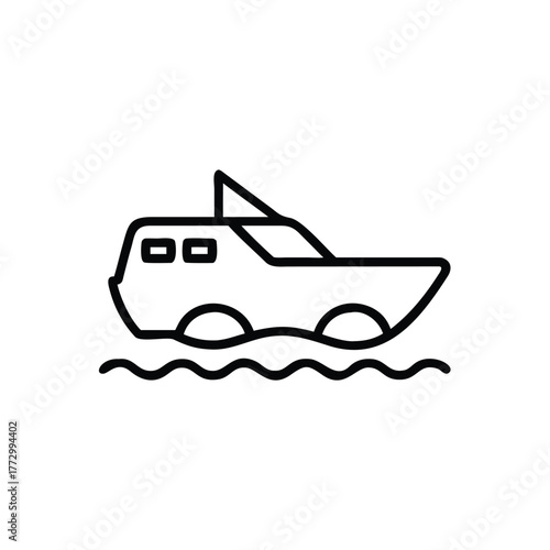 fishing boat vector illustration