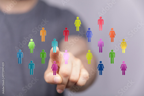 Concept of choosing people ...