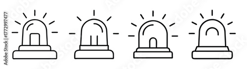 Vector illustration of different light bulbs types for lighting and electrical design projects work