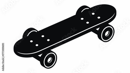 Bold skateboard illustration ready for extreme sports and urban adventures, perfect for skate culture