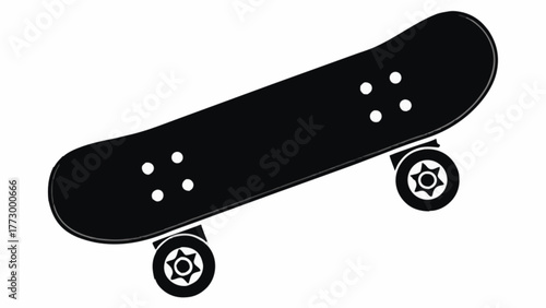 Cool skateboard ready for action sports and summer fun, perfect for youth lifestyle and urban culture