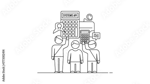 Business team calculating system api