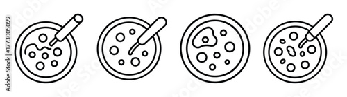 Agar plate streak plate method microbiology lab petri dish culture bacteria inoculation technique research