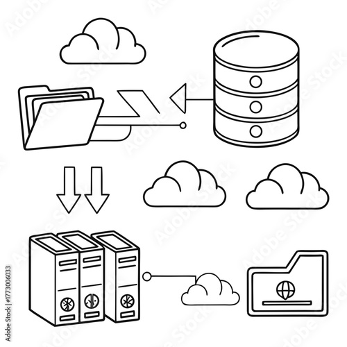 Cloud data storage and file transfer