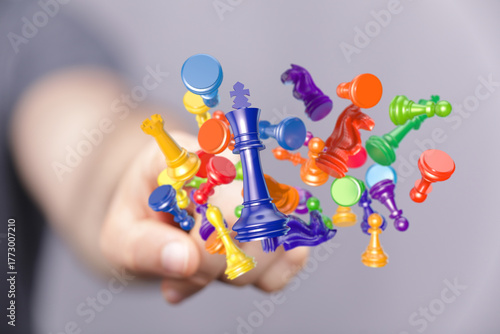 A vibrant image of diverse ...