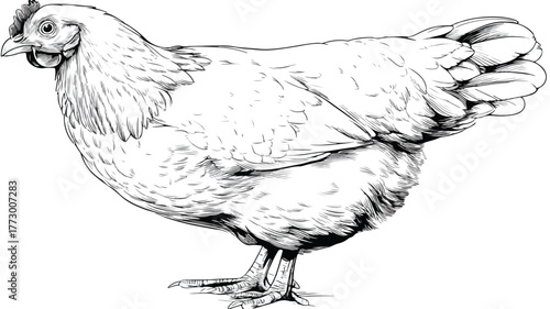 Farm Fresh Chicken Meat Vector Illustration for Food Industry