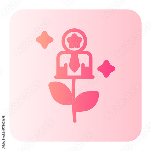 personal development gradient icon