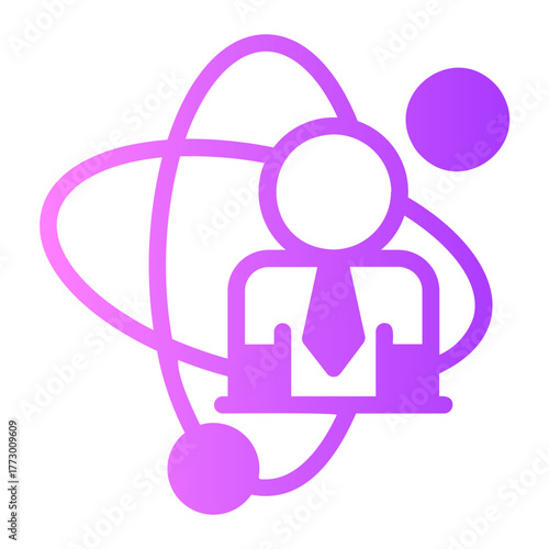 personal development gradient icon