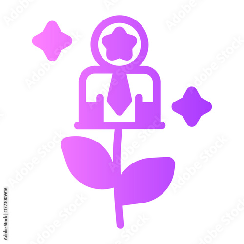 personal development gradient icon
