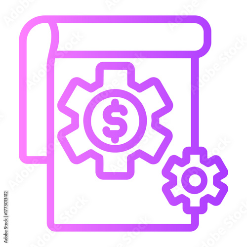 business and finance gradient icon