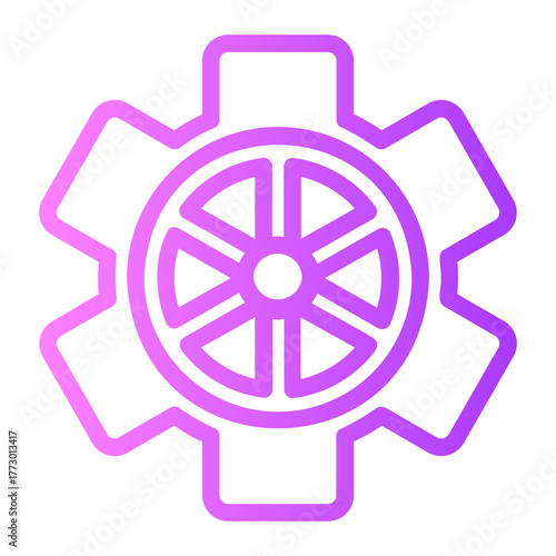 cogwheel gradient icon