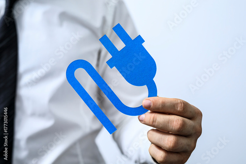 Image of a businessman hold...