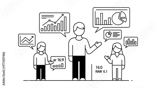 Three people are calculating