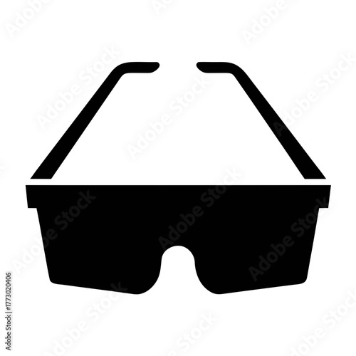 Illustration of black sunglasses eyewear fashion accessory eye protection summer style icon design graphic