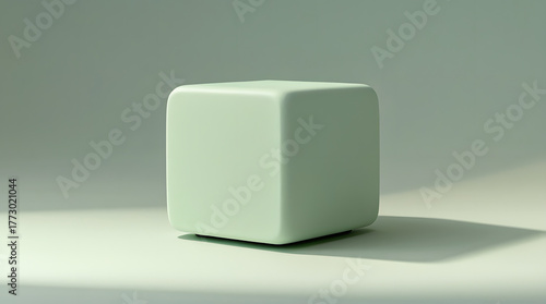 a cube of mint color 
