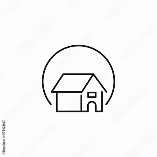house home shelter icon sign vector